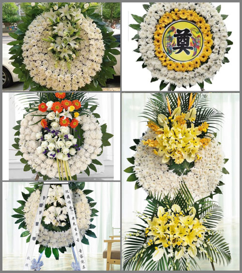 山东青岛平度市灰埠镇独埠陈家村花圈速递