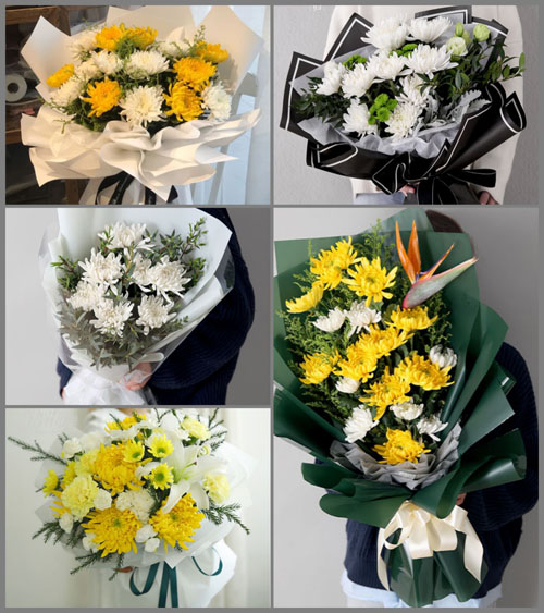 山东青岛平度市灰埠镇独埠陈家村白事花束代送
